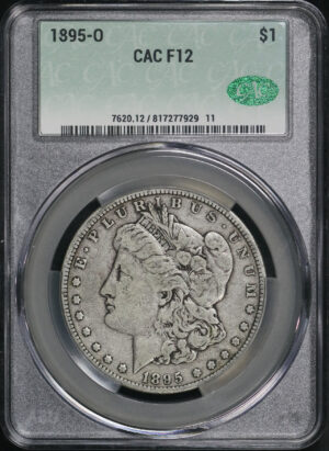Obverse of this 1895-O Morgan Dollar CACG F-12
