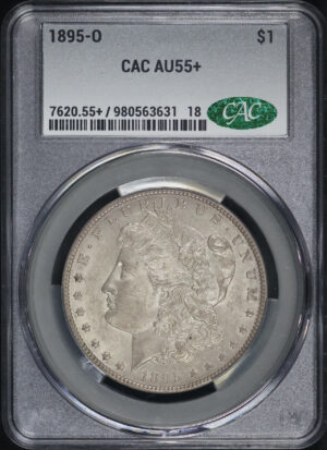 Obverse of this 1895-O Morgan Dollar CACG AU-55+