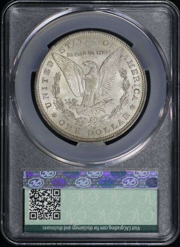 Reverse of this 1896-O Morgan Dollar CACG MS-61