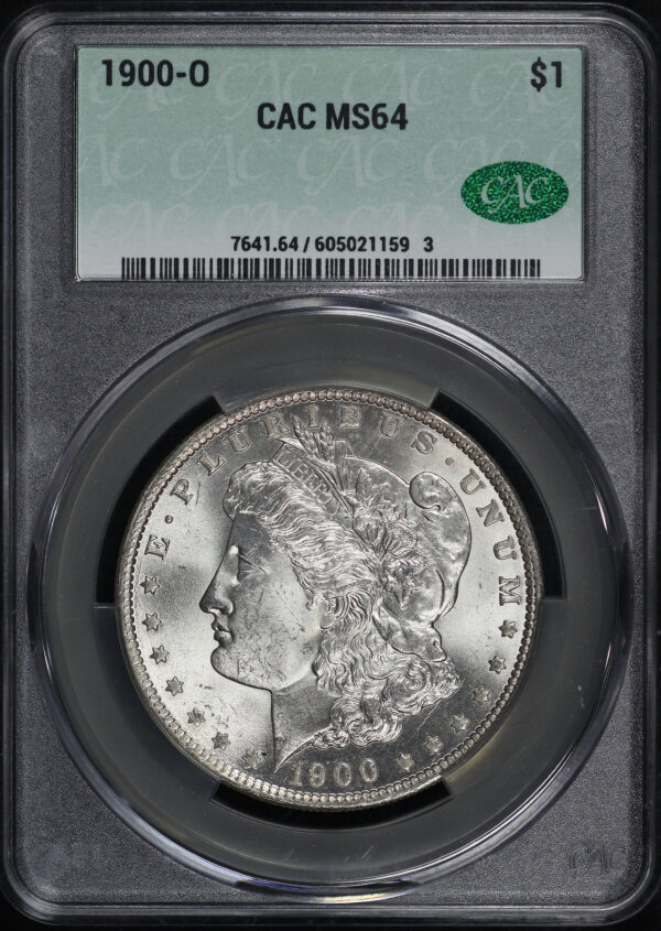 Obverse of this 1900-O Morgan Dollar CACG MS-64