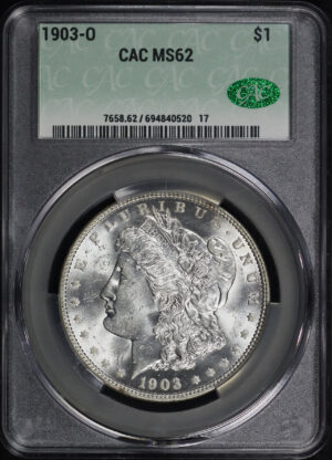Obverse of this 1903-O Morgan Dollar CACG MS-62