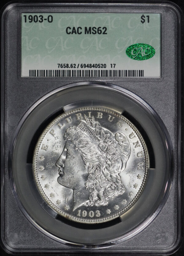 Obverse of this 1903-O Morgan Dollar CACG MS-62
