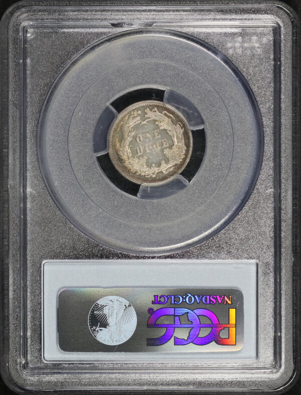 Reverse of this 1872 Liberty Seated Dime PCGS PR-63 CAM CAC