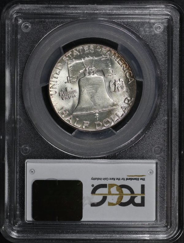 Reverse of this 1950 Franklin Half Dollar PCGS MS-65 FBL