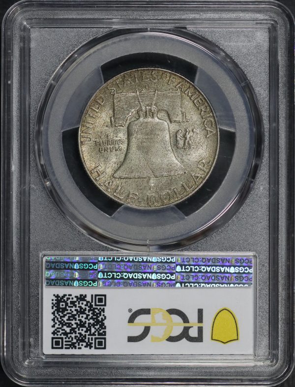 Reverse of this 1952-D Franklin Half Dollar PCGS MS-65 FBL