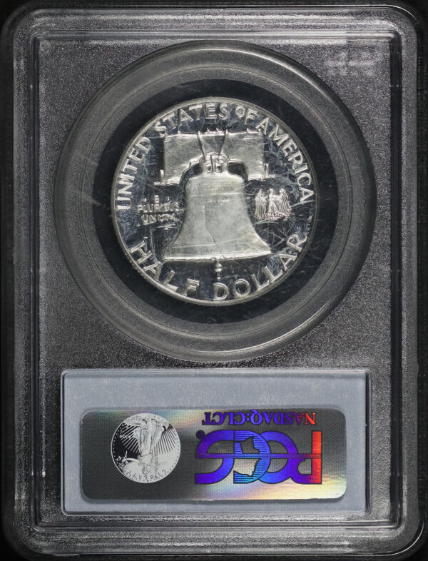 Reverse of this 1963 Franklin Half Dollar PCGS PR-65 CAM