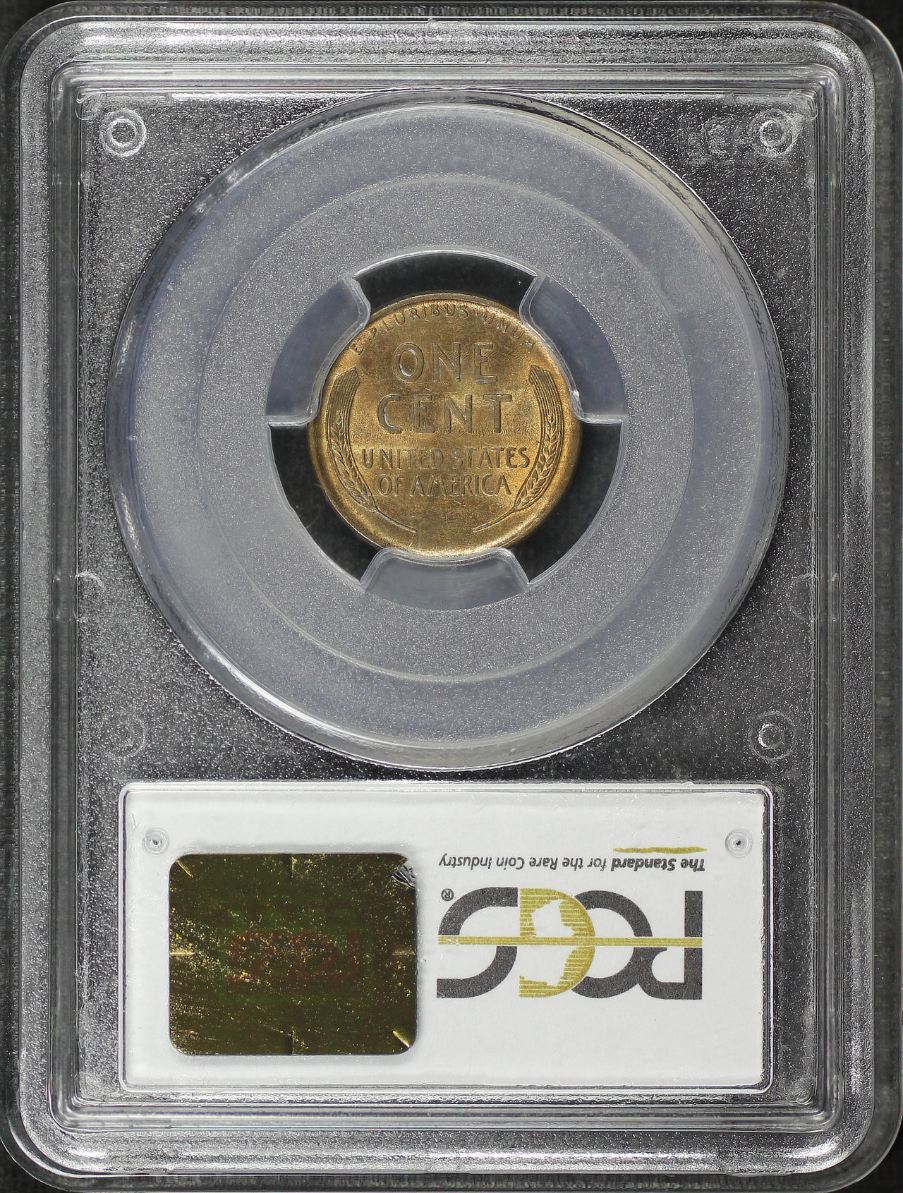 Reverse of this 1909-S/S Lincoln Cent Wheat Reverse S/Horizontal S PCGS MS-63 RB