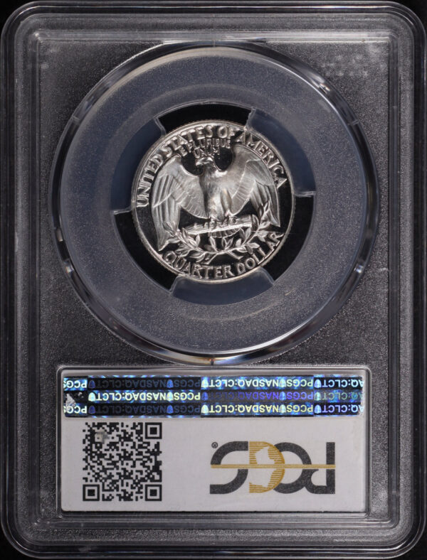 Reverse of this 1959 Washington Quarter PCGS PR-68 DCAM