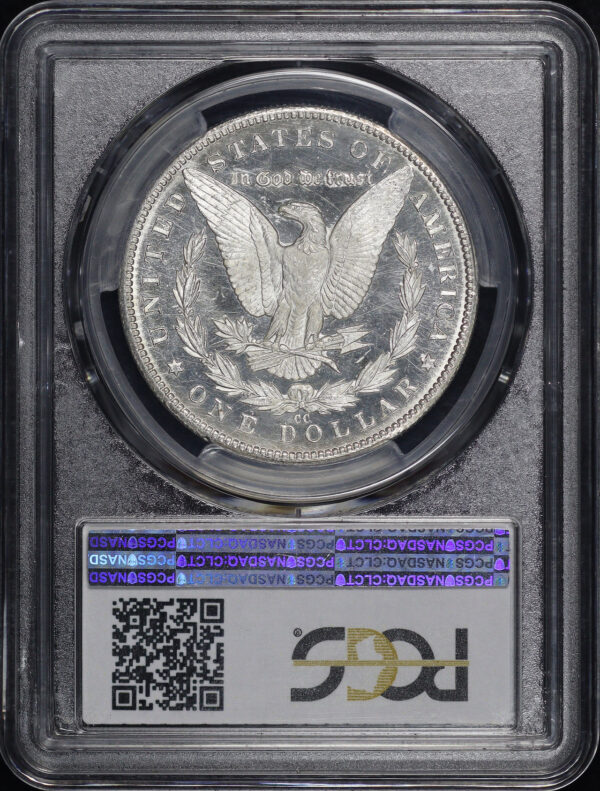 Reverse of this 1884-CC Morgan Dollar PCGS MS-63+ DMPL