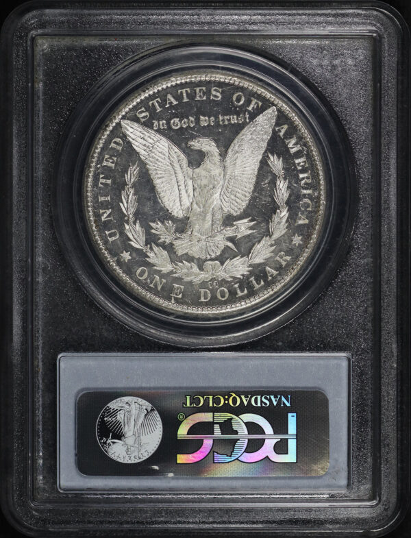 Reverse of this 1885-CC Morgan Dollar PCGS MS-63 DMPL CAC