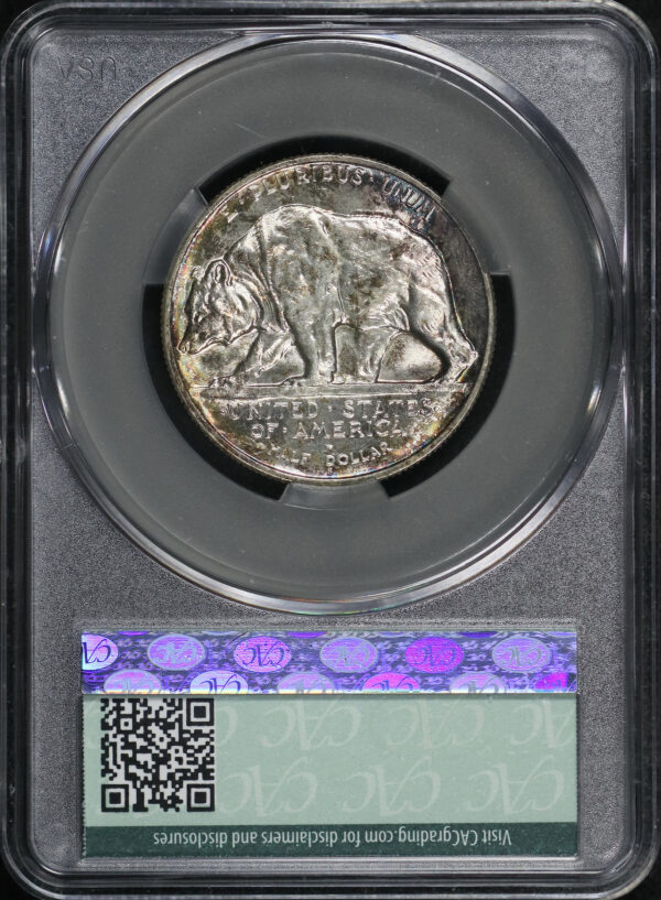 Reverse of this 1925-S 50c California Jubilee Silver Commemorative CACG MS-66+