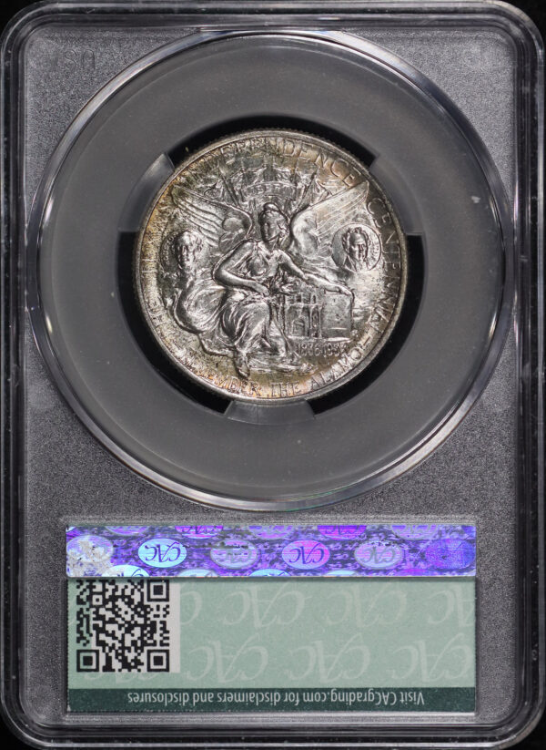 Reverse of this 1937 50c Texas Silver Commemorative CACG MS-65