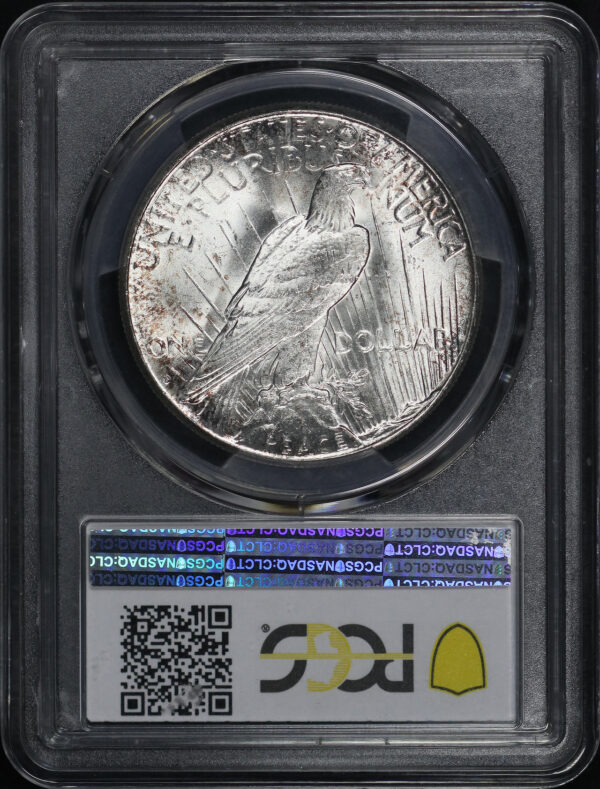 Reverse of this 1928-S Top 50 VAM-3 Doubled Motto Peace Dollar PCGS MS-64