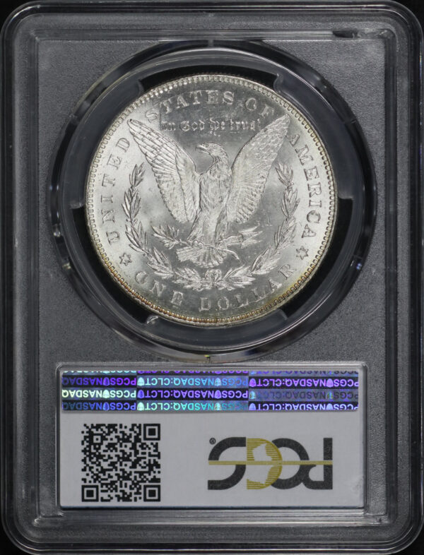 Reverse of this 1878 7/8TF Strong Top-100 Morgan Dollar VAM-39 7/5 California PCGS MS-64 
