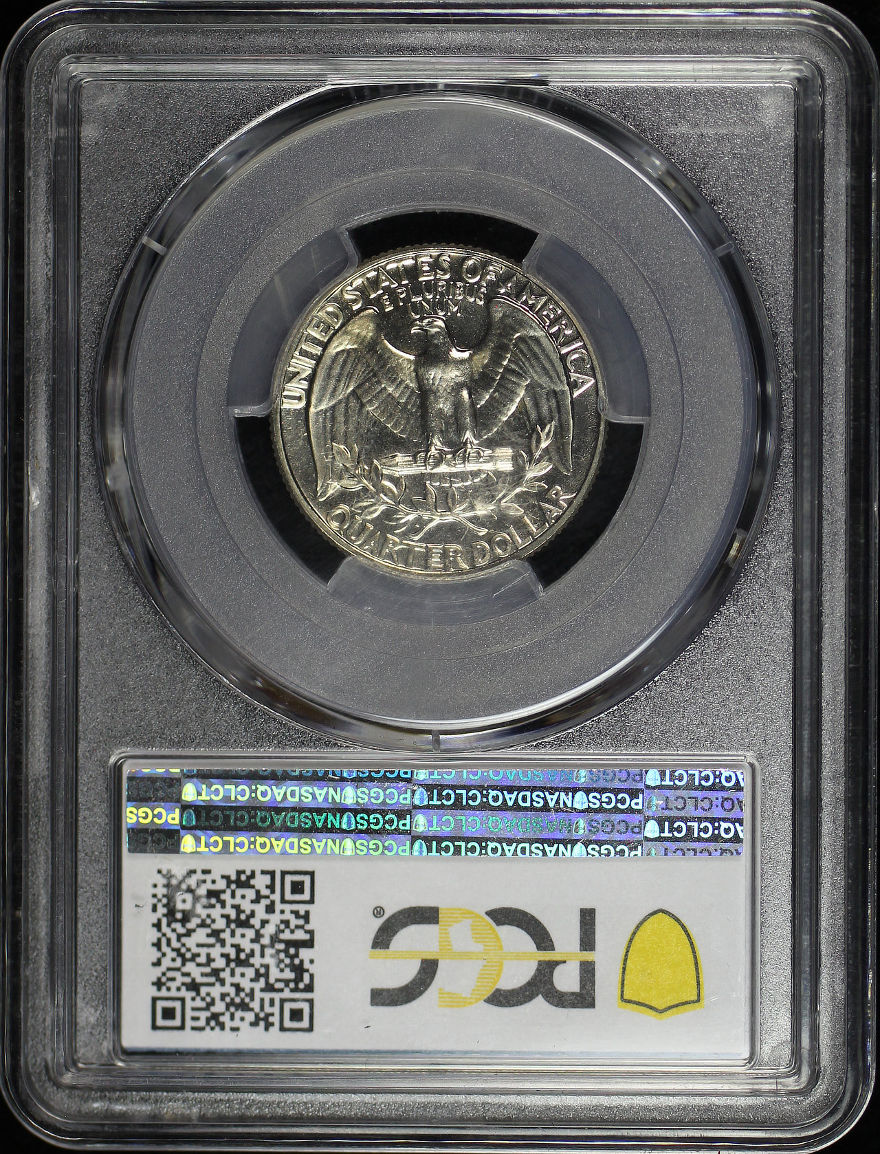 Reverse of this 1967 SMS Washington Quarter Doubled Die Obverse FS-101 PCGS SP-67