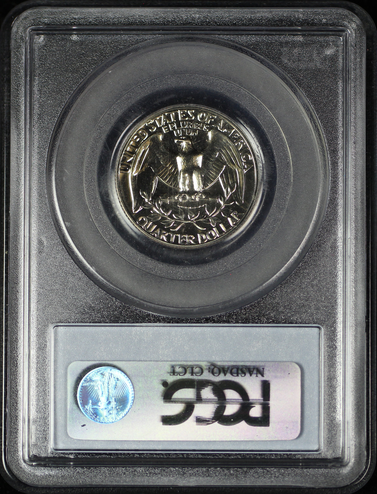 Reverse of this 1968-S Washington Quarter Doubled Die Reverse FS-801 PCGS PR-66