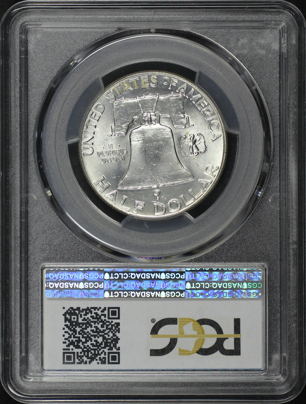 Reverse of this 1960 Franklin Half Dollar “Bugs Bunny” FS-401 PCGS MS-63