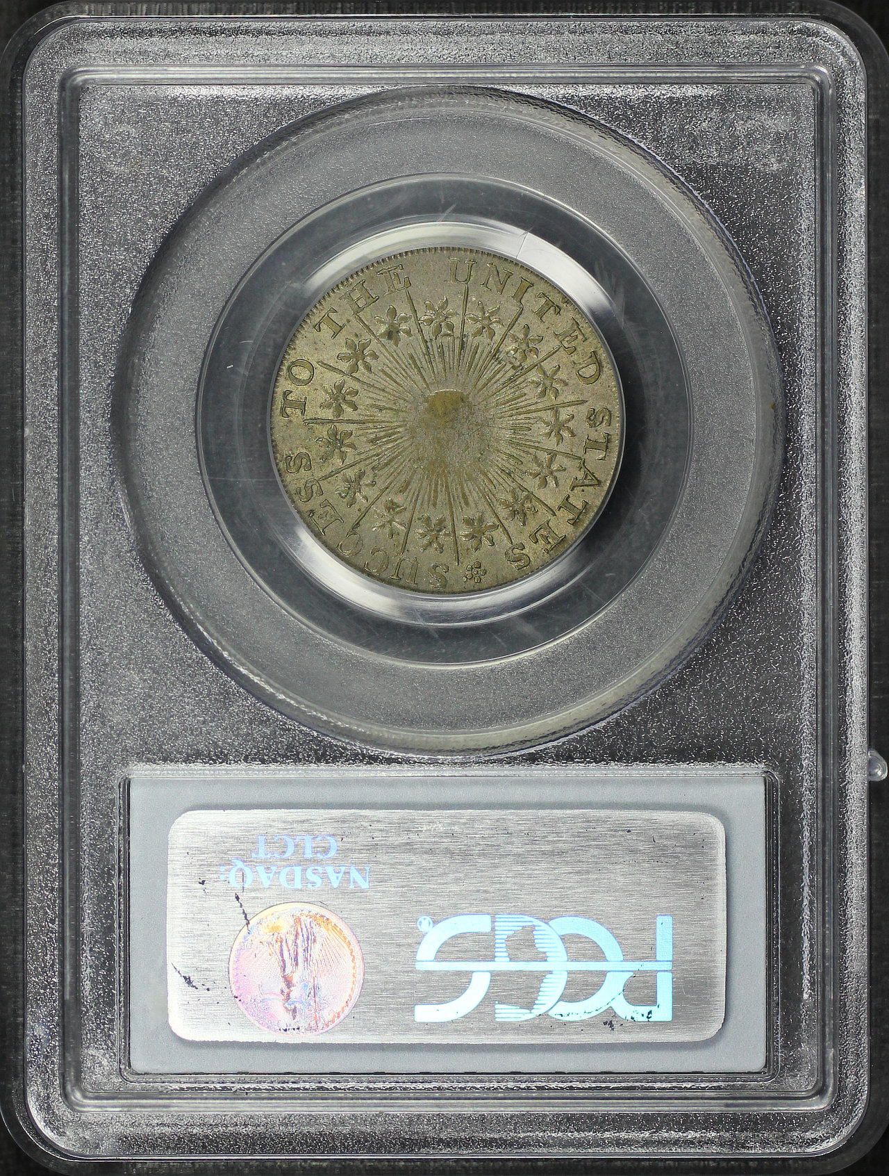 Reverse of this George Washington Success Medal Large Size, Plain Edge Silvered PCGS AU-58