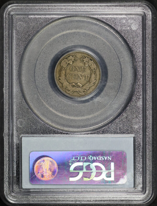Reverse of this 1858 Flying Eagle Cent Large Letters PCGS VF-30