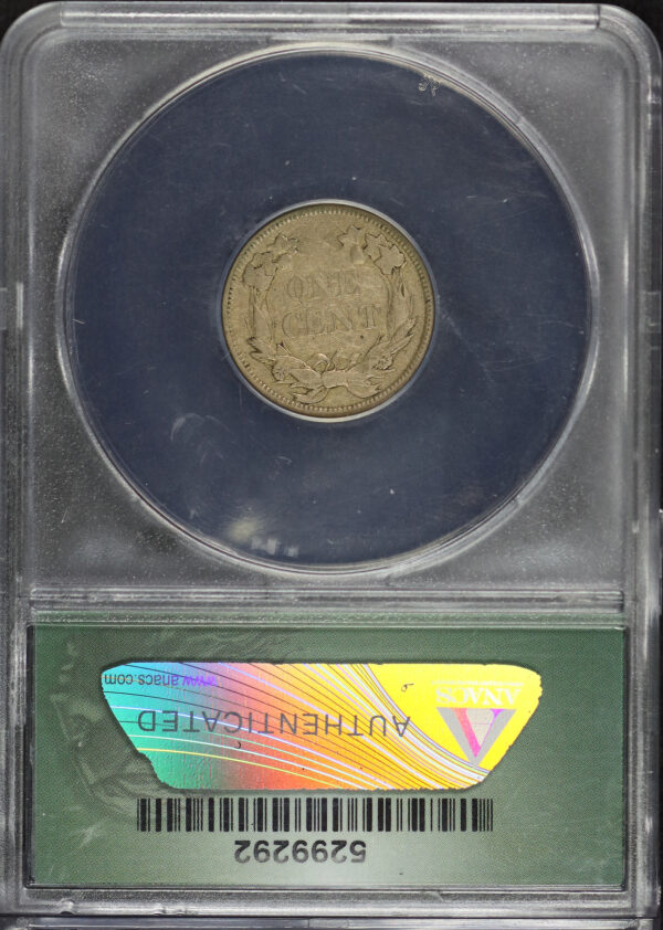 Reverse of this 1858 Small Letters Flying Eagle Cent ANACS VF-35