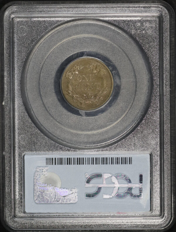 Reverse of this 1858 Flying Eagle Cent Large Letters PCGS AU-50
