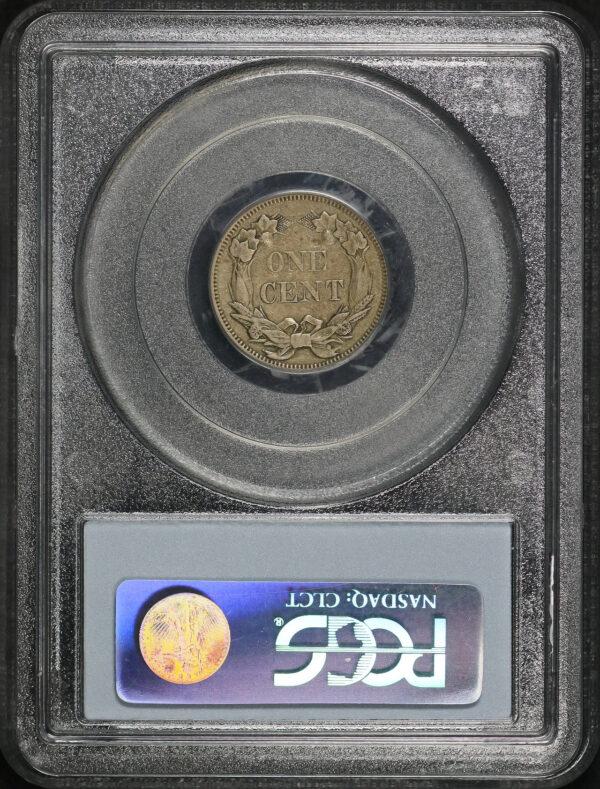 Reverse of this 1858 Flying Eagle Cent Small Letters PCGS XF-45