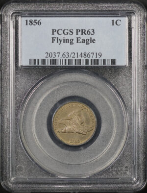 Obverse of this 1856 Flying Eagle Cent PCGS PR-63