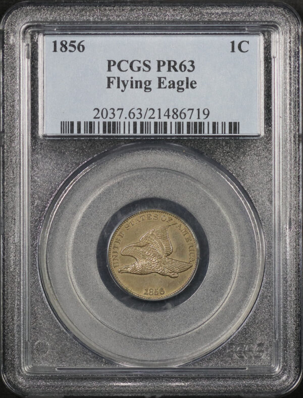 Obverse of this 1856 Flying Eagle Cent PCGS PR-63