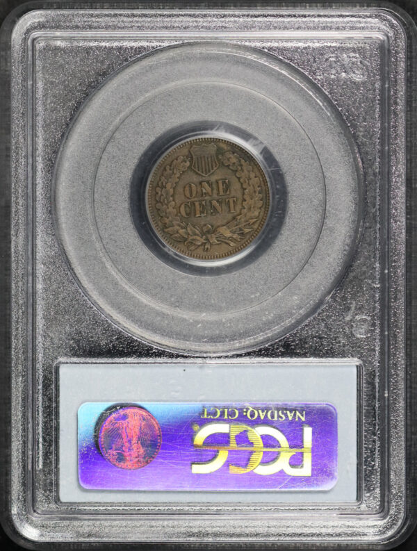 Reverse of this 1876 Indian Cent PCGS AU-50 BN