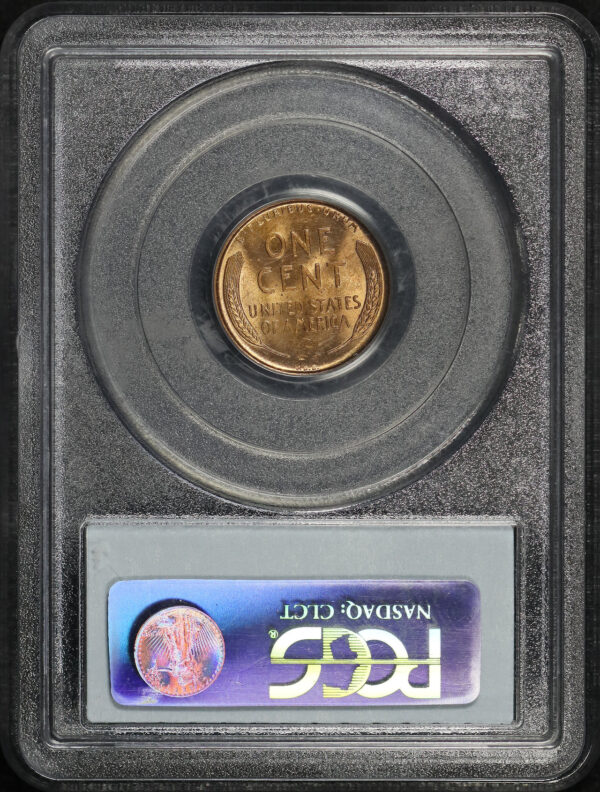 Reverse of this 1909 VDB Lincoln Cent Wheat Reverse PCGS MS-64 RD