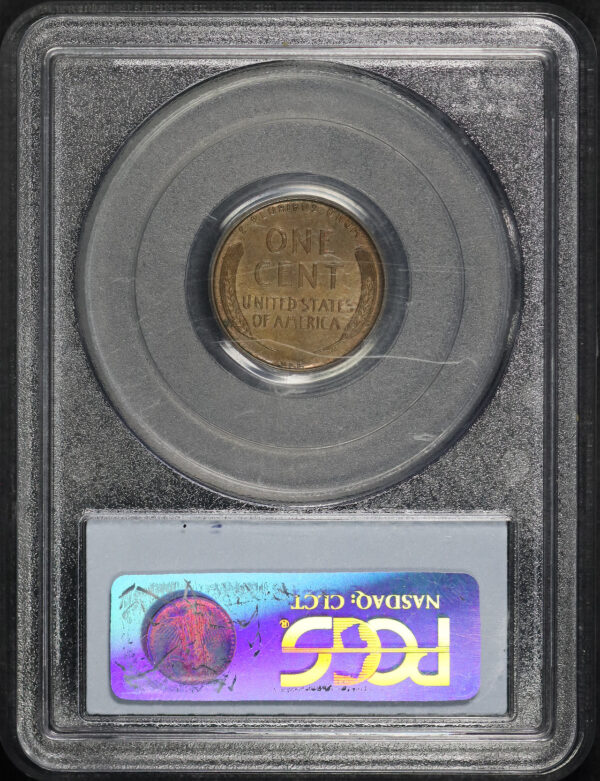 Reverse of this 1909-S VDB Lincoln Cent Wheat Reverse PCGS MS-62 BN