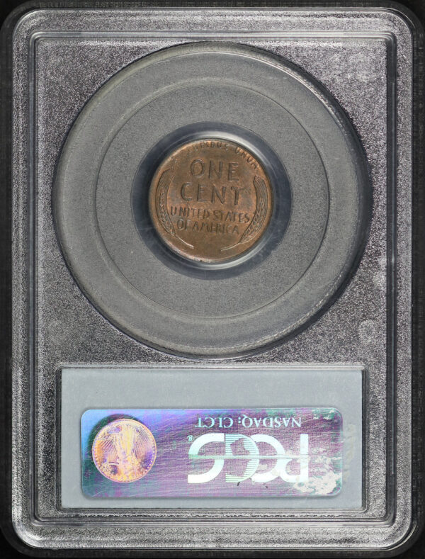 Reverse of this 1914 Lincoln Cent Wheat Reverse PCGS MS-64 BN