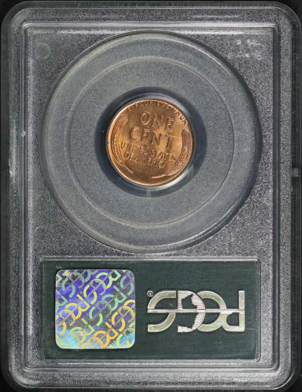 Reverse of this 1932-D Lincoln Cent Wheat Reverse PCGS MS-65 RD