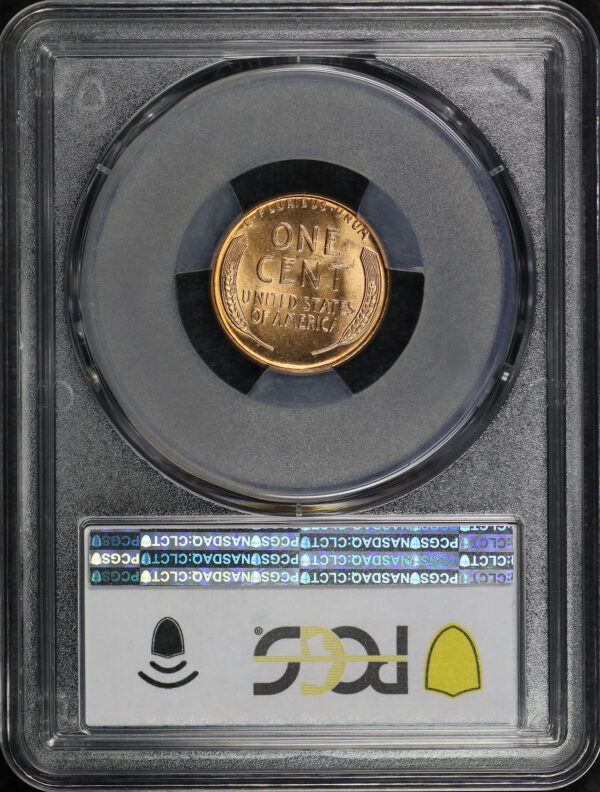 Reverse of this 1935 Lincoln Cent Wheat Reverse PCGS MS-65 RD