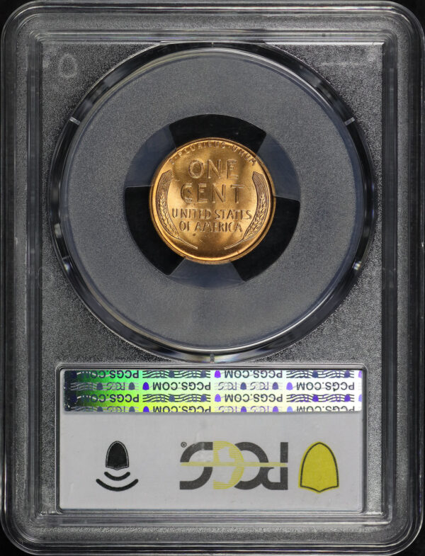 Reverse of this 1935 Lincoln Cent Wheat Reverse PCGS MS-66+ RD