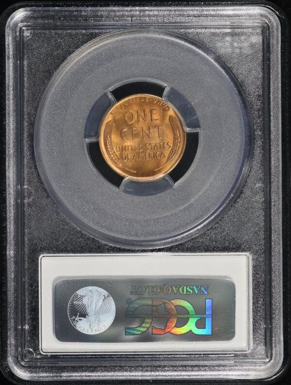 Reverse of this 1947-S Lincoln Cent Wheat Reverse PCGS MS-66 RD