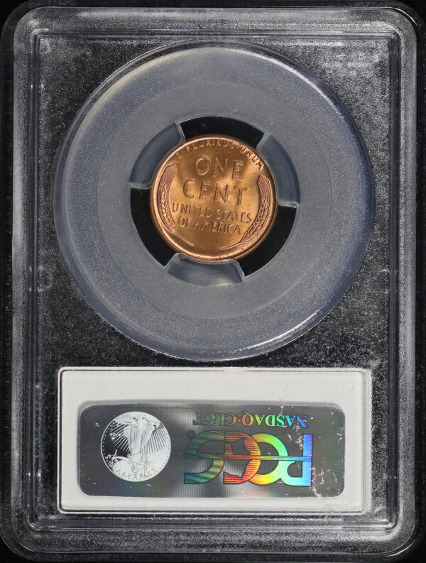 Reverse of this 1948-D Lincoln Cent Wheat Reverse PCGS MS-66 RD