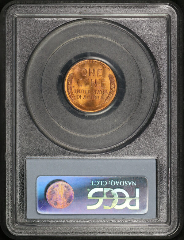 Reverse of this 1949-S Lincoln Cent Wheat Reverse PCGS MS-66 RD