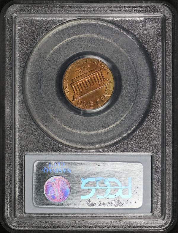 Reverse of this 1983 Lincoln Cent Modern Doubled Die Reverse PCGS MS-64 RD