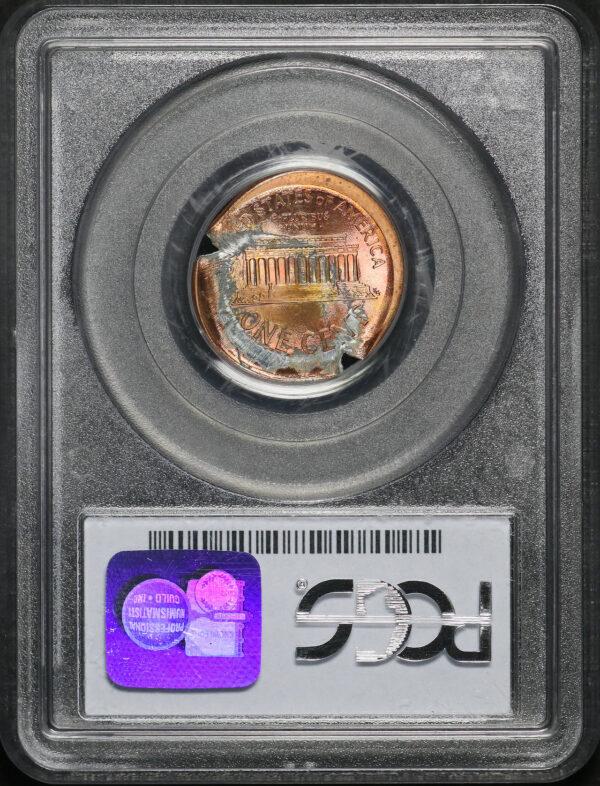 Reverse of this 2000 Lincoln Cent Modern PCGS MS-64 RD Mint Error 60% Brockage & B/S