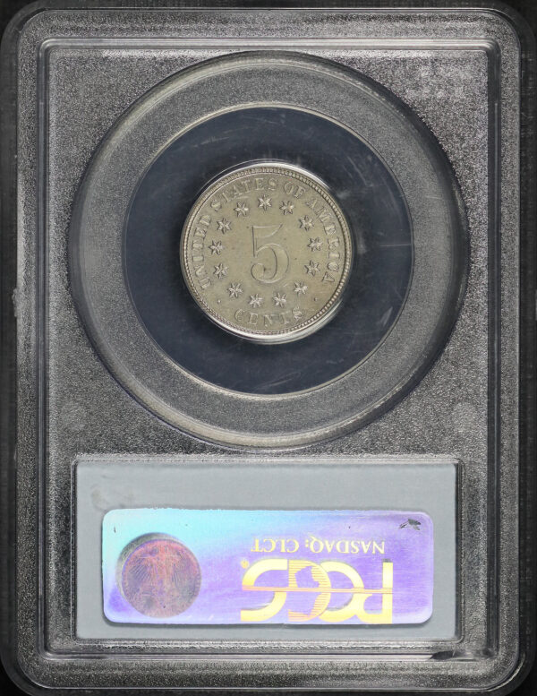 Reverse of this 1883 Shield Nickel PCGS PR-64
