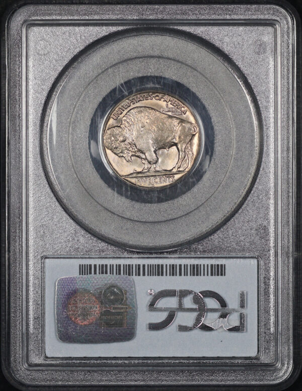 Reverse of this 1937-D Buffalo Nickel PCGS MS-66