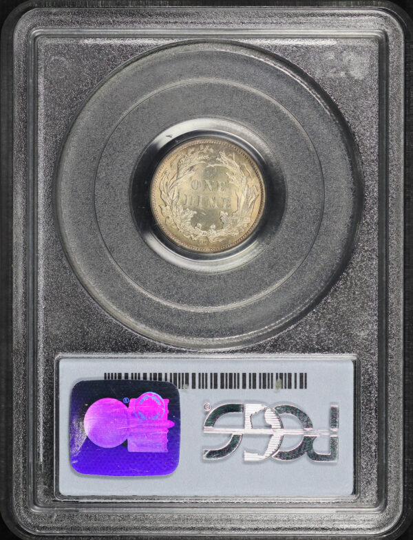 Reverse of this 1877-CC Liberty Seated Dime PCGS MS-66 CAC