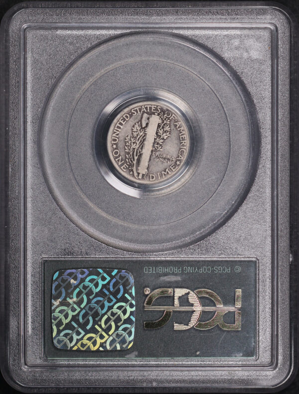 Reverse of this 1916-D Mercury Dime PCGS VG-08