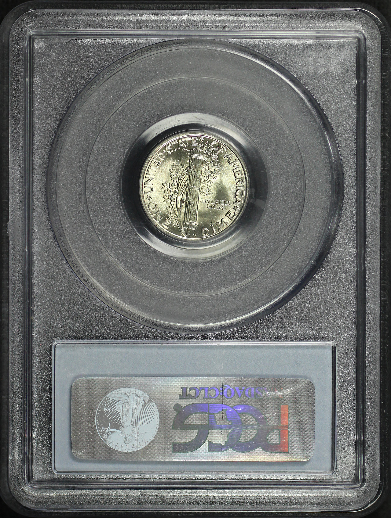 Reverse of this 1936 Mercury Dime PCGS MS-67 – Looks FB!