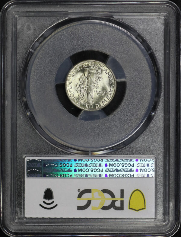 Reverse of this 1940 Mercury Dime PCGS MS-67 FB