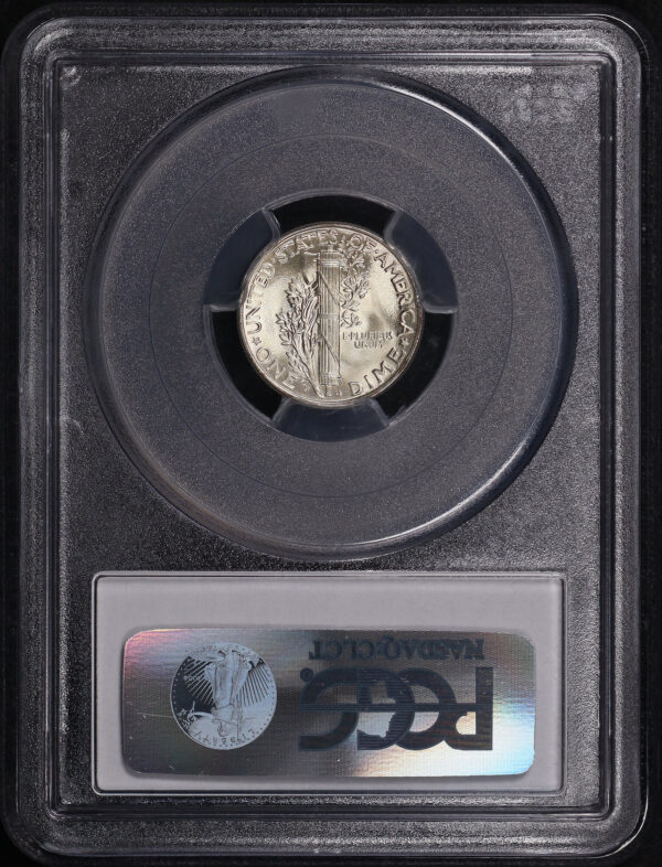 Reverse of this 1945-D Mercury Dime PCGS MS-66