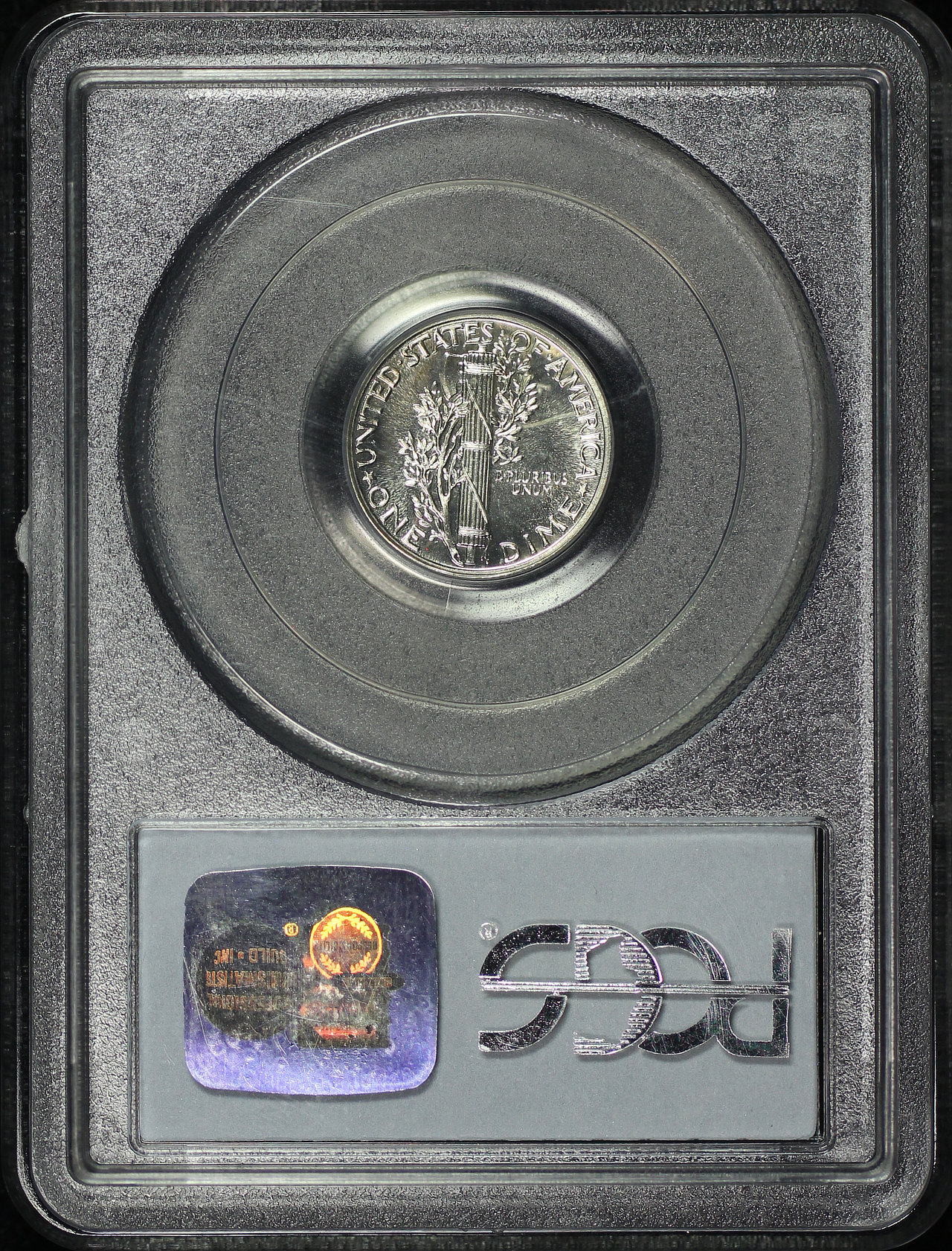 Reverse of this 1942 Mercury Dime PCGS PR-64