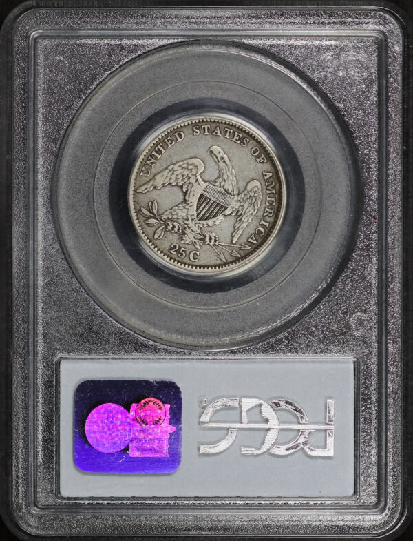Reverse of this 1833 Capped Bust Quarter PCGS VF-30