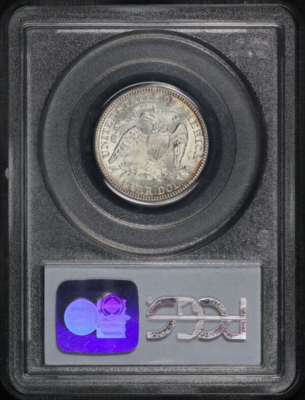 Reverse of this 1876 Liberty Seated Quarter PCGS MS-63